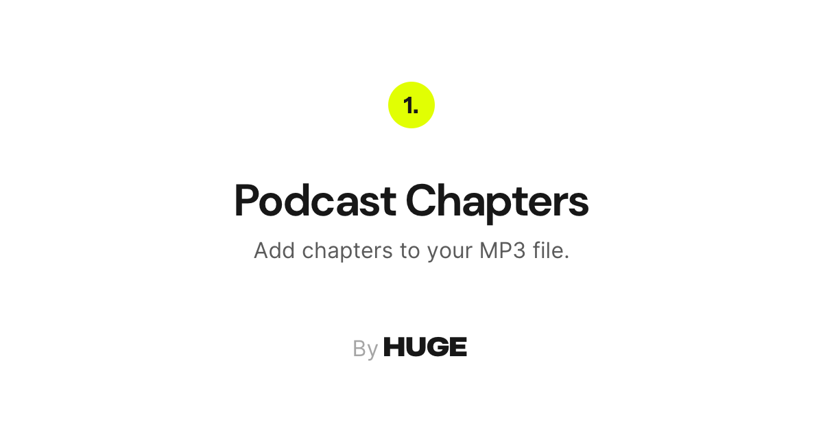 How to create podcast chapters